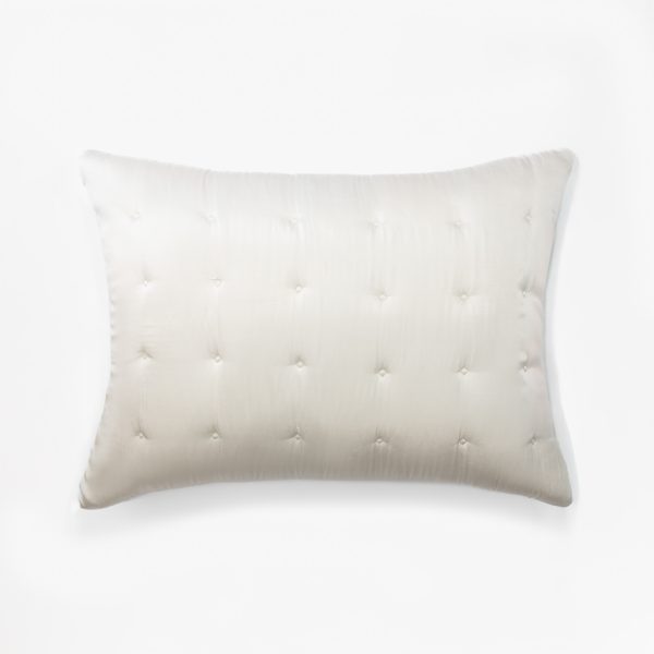 Amity home fairchild sham in ivory   tufted quilted design