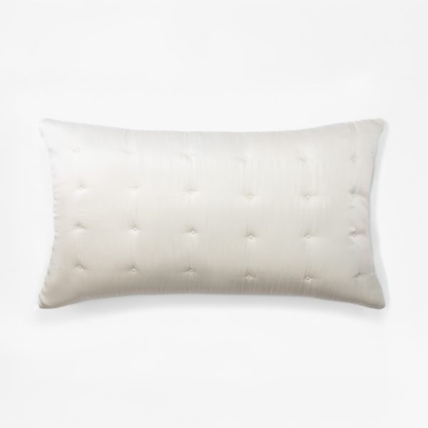Amity home fairchild sham in ivory   quilted tufted design