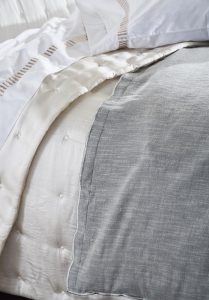 Amity home fairchild  harlow collection in white cream blue grey   quilted  textured