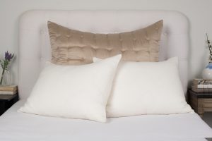 Amity home fairchild sham in oyster dutch euro   tufted velvet design