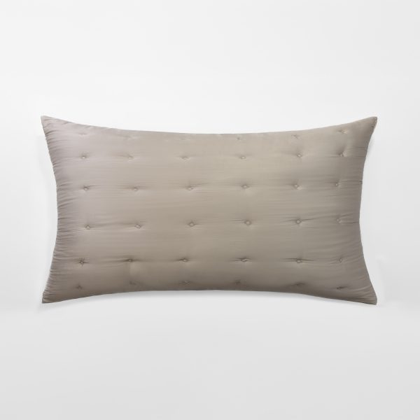 Amity home fairchild sham in oyster   tufted quilted texture