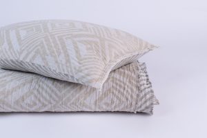 Amity home gibbons  dalton collection in natural   crinkled geometric pattern