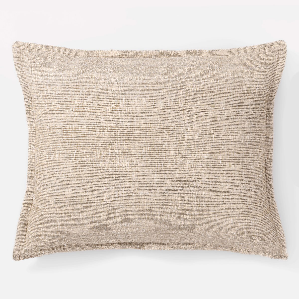 Amity home smith sham dutch euro in natural   textured weave