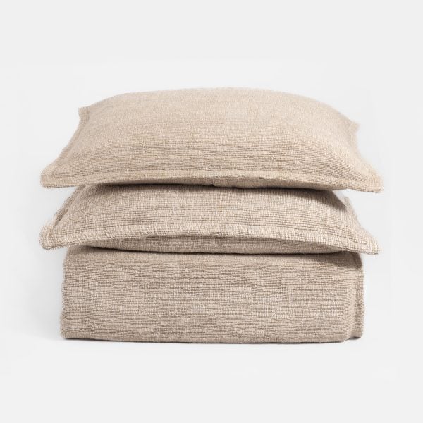 Amity Home Smith Coverlet in Natural Beige - Textured Woven Fabric