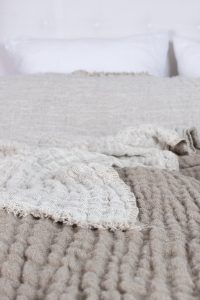 Amity home ashford coverlet in natural   puckered waffle texture