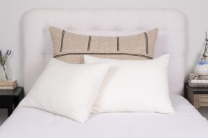 Amity home rhodes sham in ivory   soft linen texture
