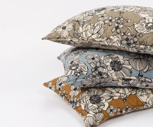 Amity home tinsley quilt in limestone   floral quilted pattern