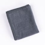 Amity home saunders super throw in steel blue   ribbed texture