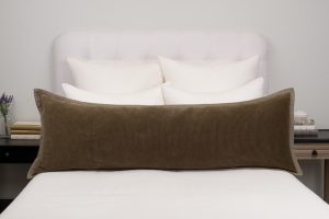 Amity home saunders sham body pillow in cypress   corduroy texture