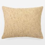 Amity home adley sham in champagne   textured woven fabric