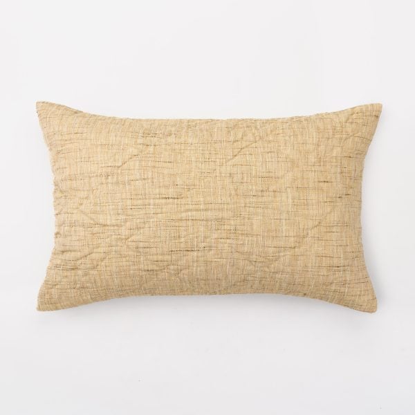 Amity home adley sham in champagne   textured woven fabric