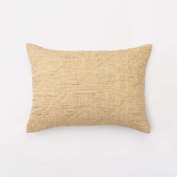 Amity home adley sham in champagne   textured woven fabric