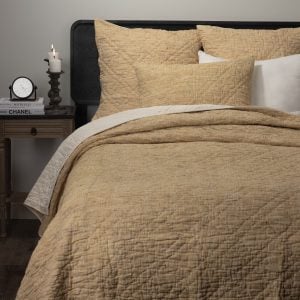 Amity home adley quilt in champagne   crinkled texture