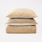 Amity home adley quilt in champagne   textured weave