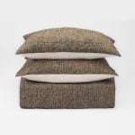 Amity home adley quilt in granite   textured woven fabric