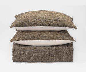 Amity home adley quilt in granite   textured woven fabric