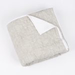 Amity home adley quilt swatch in nickle   textured quilted fabric