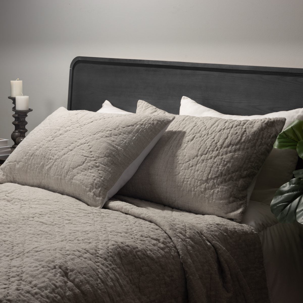 Amity home adley quilt in nickle   crinkled texture