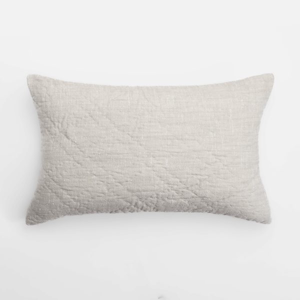 Amity home adley sham in nickle   quilted texture