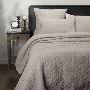 Amity home adley quilt in nickle   crinkled texture