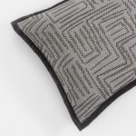Amity home aubrey coverlet in charcoal   geometric woven pattern