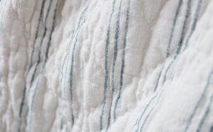 Amity home claudia  hammond collection in whiteteal   crinkled gauze texture