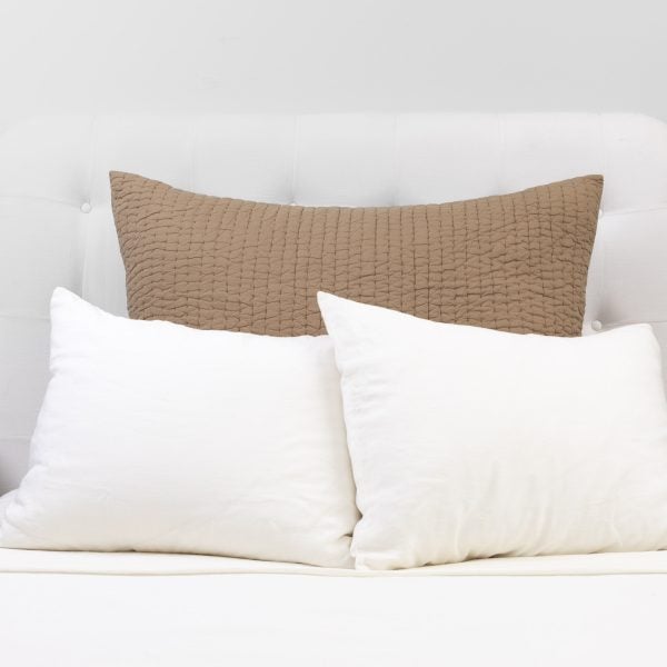 Amity Home Maegan Sham in Camel Dutch Euro - Quilted Texture