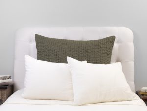 Amity home maegan sham in green dutch euro   quilted texture