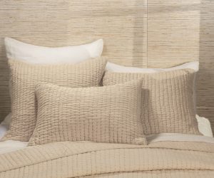 Amity home maegan quilt in opal   textured wave quilting