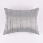 Amity home emery sham in stone   vertical pintuck details