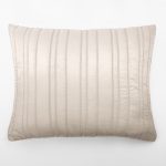 Amity home emery sham in opal   elegant vertical pintuck pleats