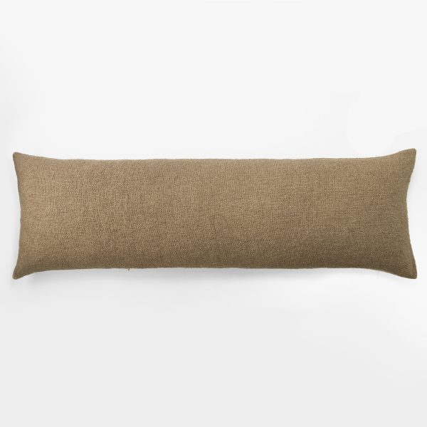 Amity Home Andrea Body Pillow in Bronze - Textured Knit Fabric