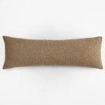 Amity home andrea x long bolster in bronze   textured weave fabric