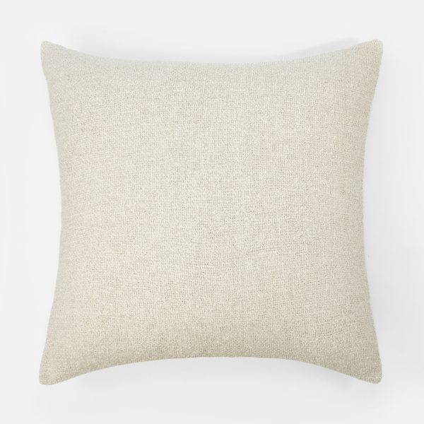Amity Home Andrea Pillow in Ivory - Boucle Texture