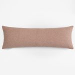 Amity home andrea x long bolster in rose gold   textured weave