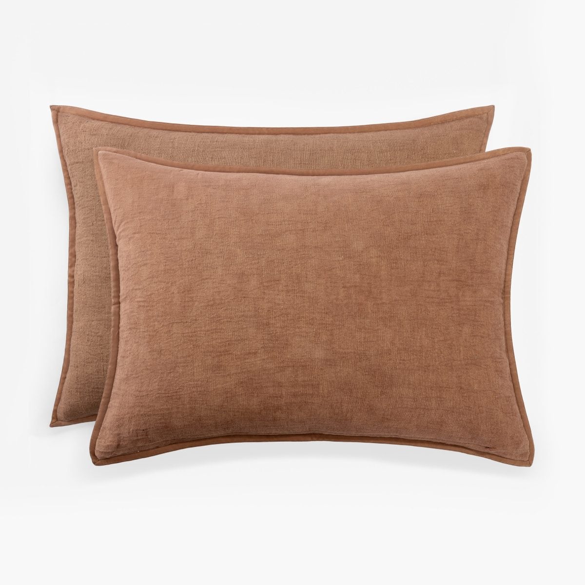 Amity home basey coverlet in copper   textured slub fabric
