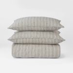 Amity home mallory quilt in laurel   striped quilted texture