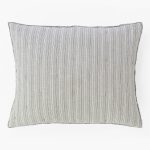 Amity home mallory laurel dutch euro sham in laurel   striped woven texture