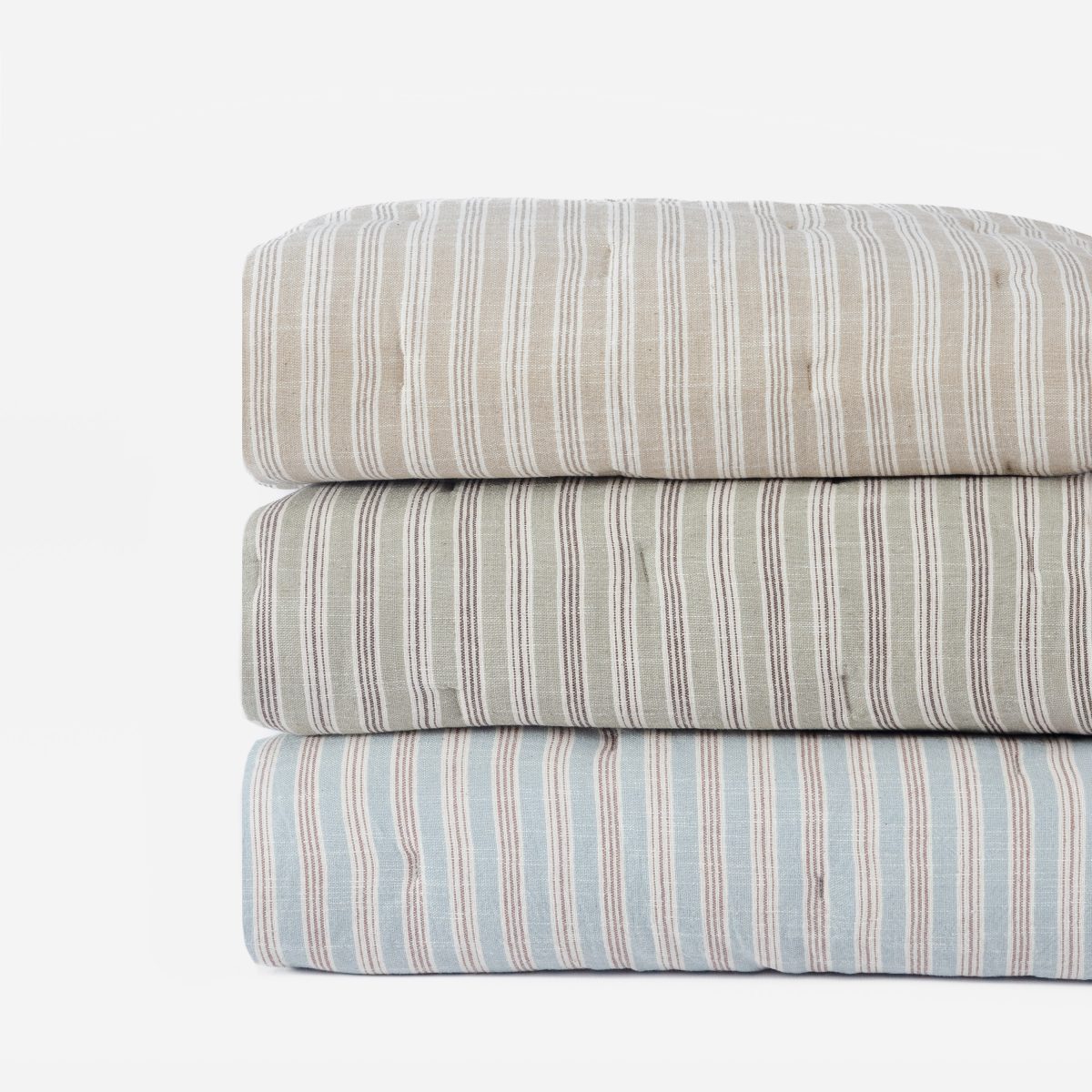 Amity home mallory quilt in laurel   striped pattern