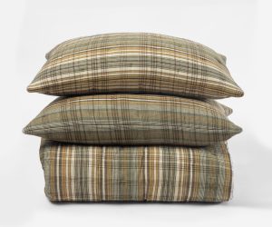Amity home reynolds quilt in laurel   plaid quilted pattern