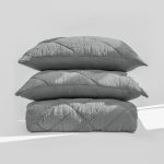 Amity home bleeker quilt in mineral   crinkled diamond quilt