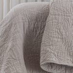 Amity home davina quilt in natural   organic quilted texture