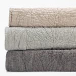 Amity home davina quilt in natural   organic quilted texture