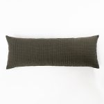 Amity home zane sham body pillow in cypress   crinkled gingham texture