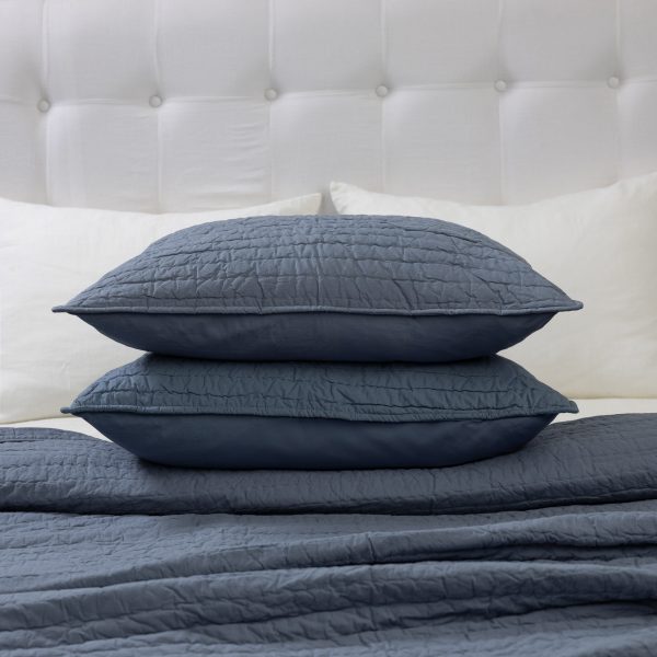 Amity Home Base Camp Quilt in Shadow - Textured Stitching Detail