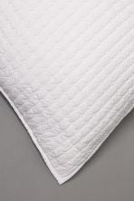 Amity home urban quilt   white luxury bedding with a diagonal quilted pattern of soft puffed rectangles