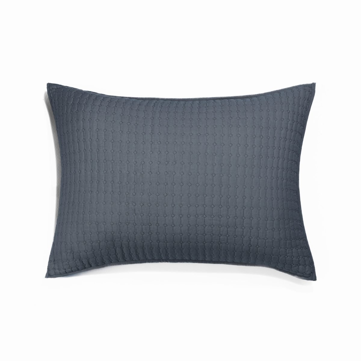 Catalina Linen Sham, Steel Blue, Standard - Image 1
