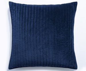 Amity home ethan quilt   luxury indigo blue quilt with plush soft vertical channel quilting
