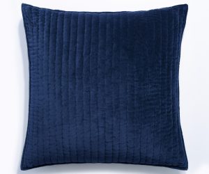 Amity home ethan quilt   luxury indigo blue quilt with plush soft vertical channel quilting