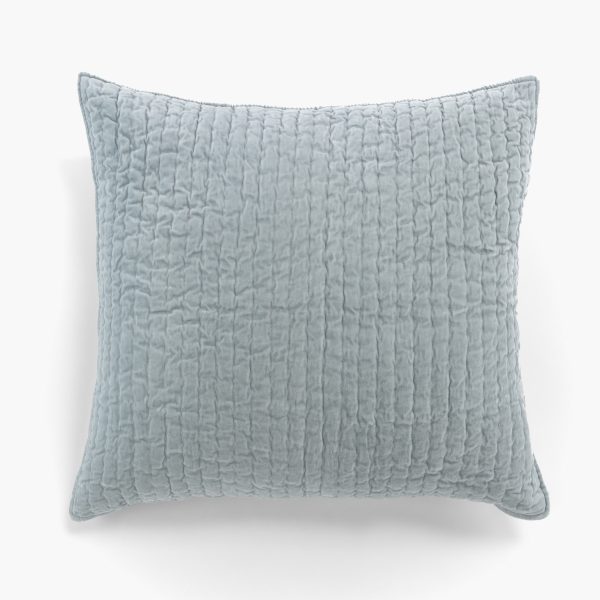 Amity home ethan sham in mineral   quilted texture